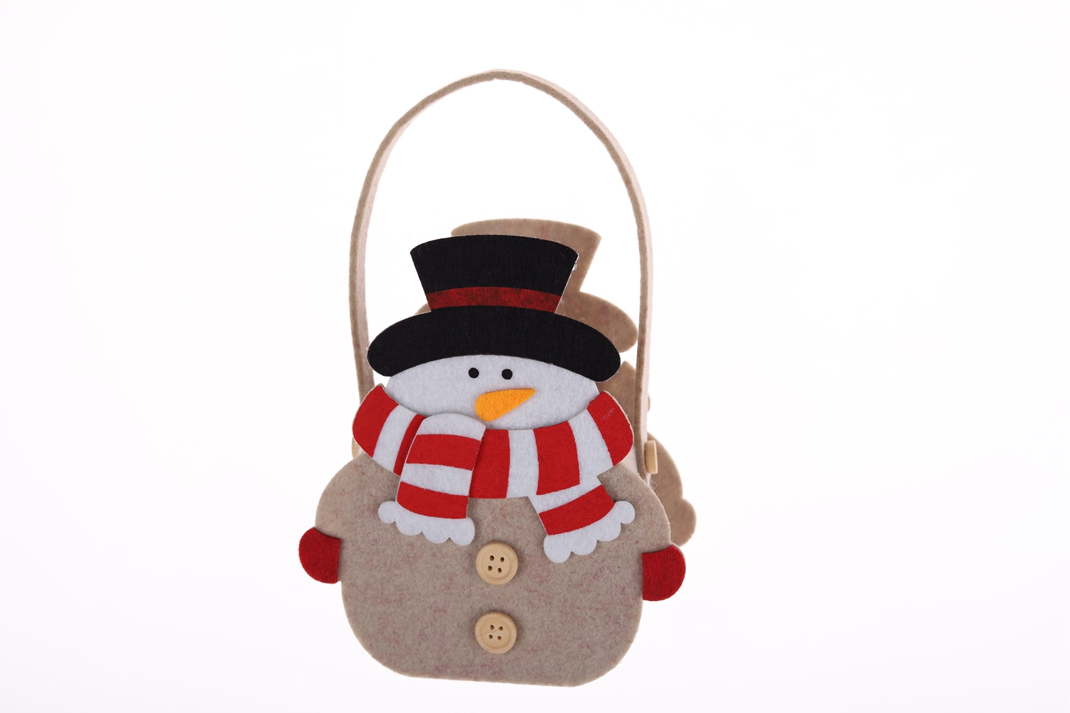 Schneemann-Tragetasche, kreative Weihnachtsmann-Tasche, Kinder-Süßigkeiten-Geschenk-Tasche, Winter-Party-Dekoration 7