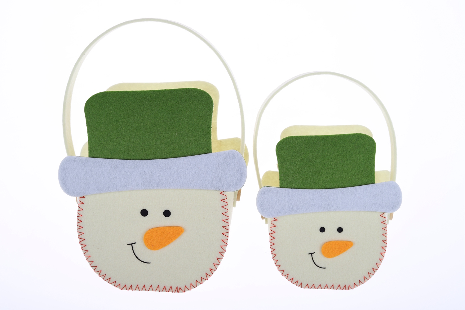 Schneemann-Tragetasche, kreative Weihnachtsmann-Tasche, Kinder-Süßigkeiten-Geschenk-Tasche, Winter-Party-Dekoration 5