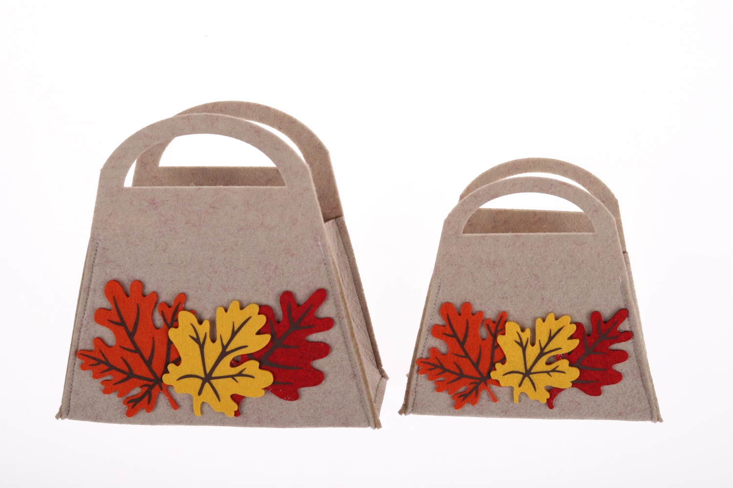 Ahornblatt-Filztasche Herbst- und Winterbasteln Große Kapazität Kinder-Süßigkeiten-Geschenktasche 2