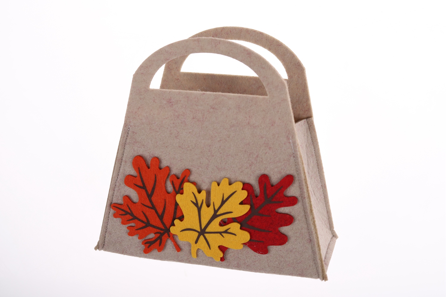 Ahornblatt-Filztasche Herbst- und Winterbasteln Große Kapazität Kinder-Süßigkeiten-Geschenktasche 7