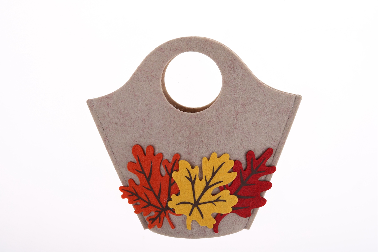 Herbst und Winter Filz Tasche Maple Leaf Handtasche Blume faul große Kapazität Tasche Winter Dekoration 4