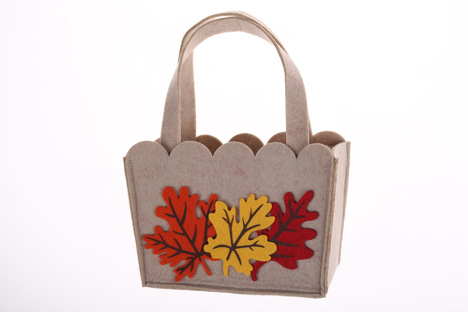 Herbst und Winter Filz Tasche Maple Leaf Handtasche Blume faul große Kapazität Tasche Winter Dekoration 3