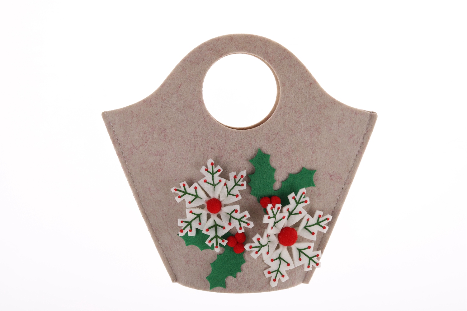 Herbst und Winter Filz Tasche Maple Leaf Handtasche Blume faul große Kapazität Tasche Winter Dekoration 8