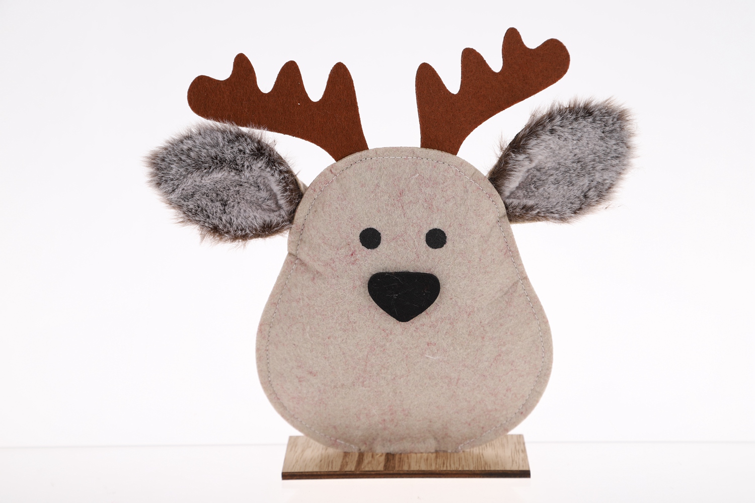 Großhandel Weihnachten Desktop Dekoration Winter Festliche Handwerk Filz Elch Ornament 4