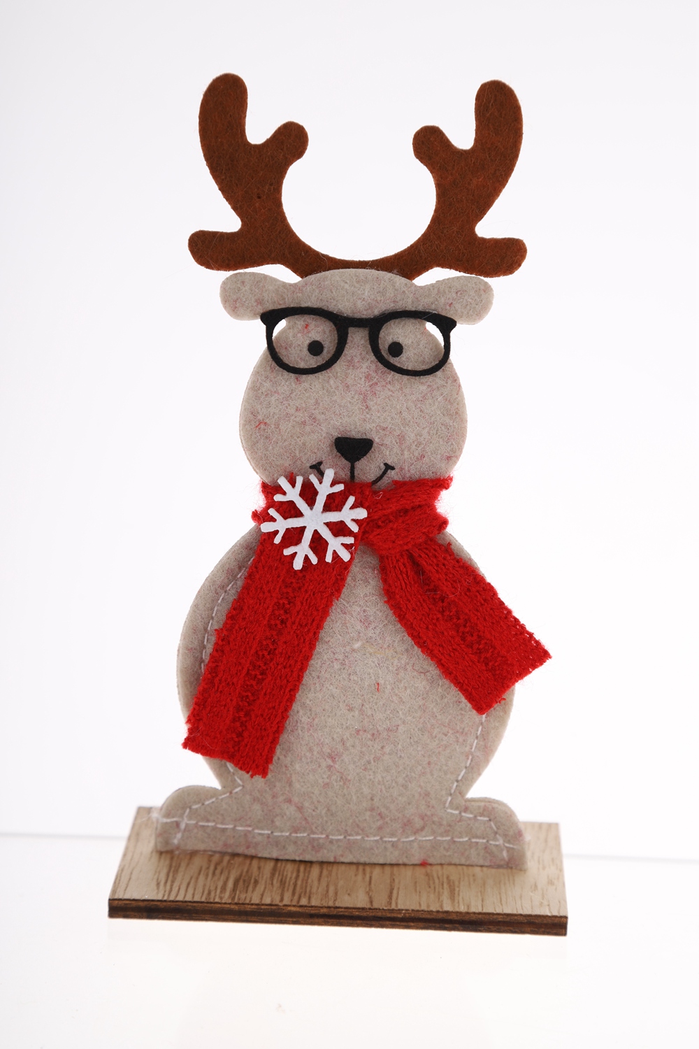 Großhandel Weihnachten Desktop Dekoration Winter Festliche Handwerk Filz Elch Ornament 3