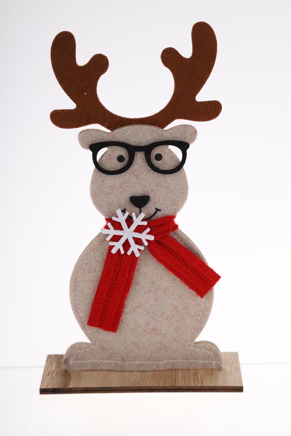 Großhandel Weihnachten Desktop Dekoration Winter Festliche Handwerk Filz Elch Ornament 2