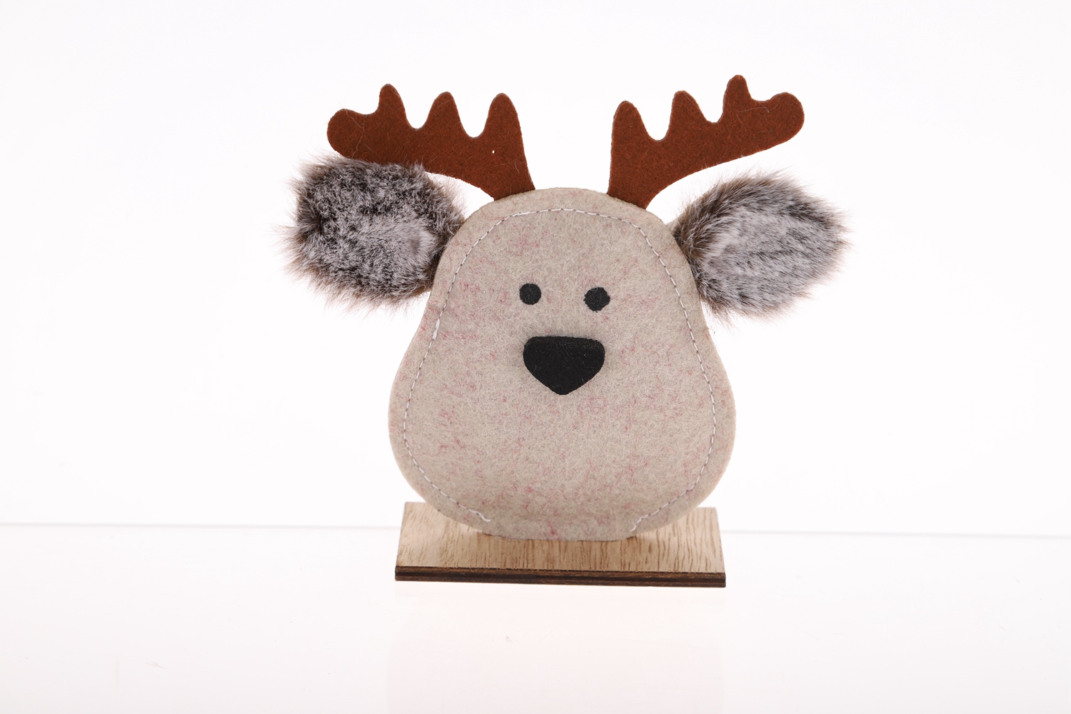 Großhandel Weihnachten Desktop Dekoration Winter Festliche Handwerk Filz Elch Ornament 7