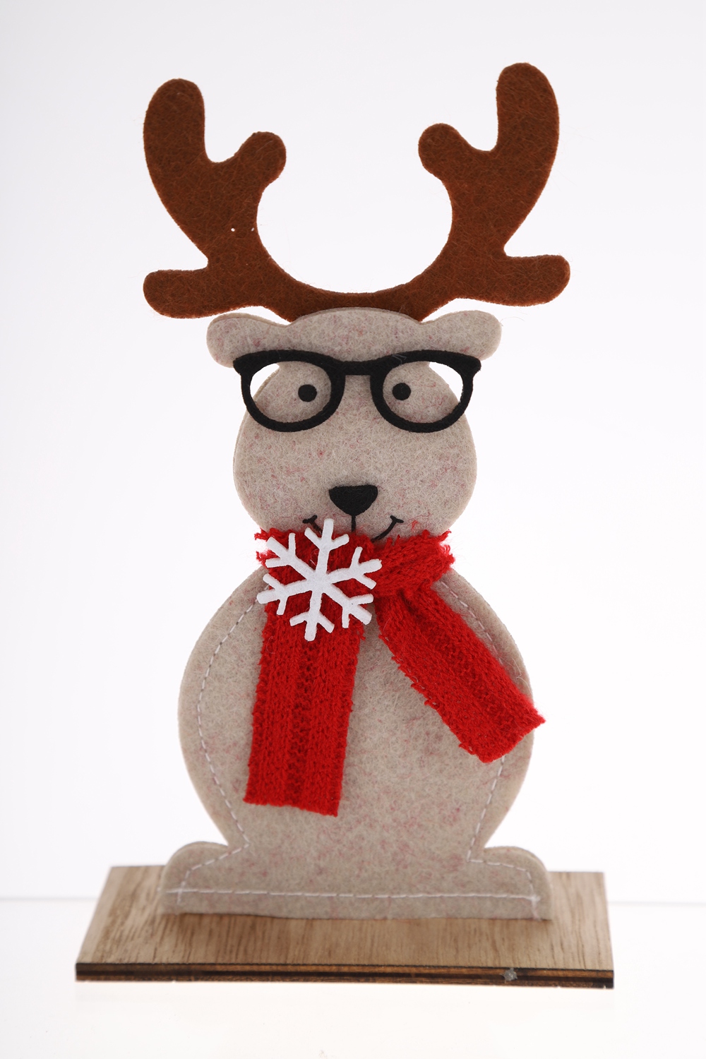 Großhandel Weihnachten Desktop Dekoration Winter Festliche Handwerk Filz Elch Ornament 6