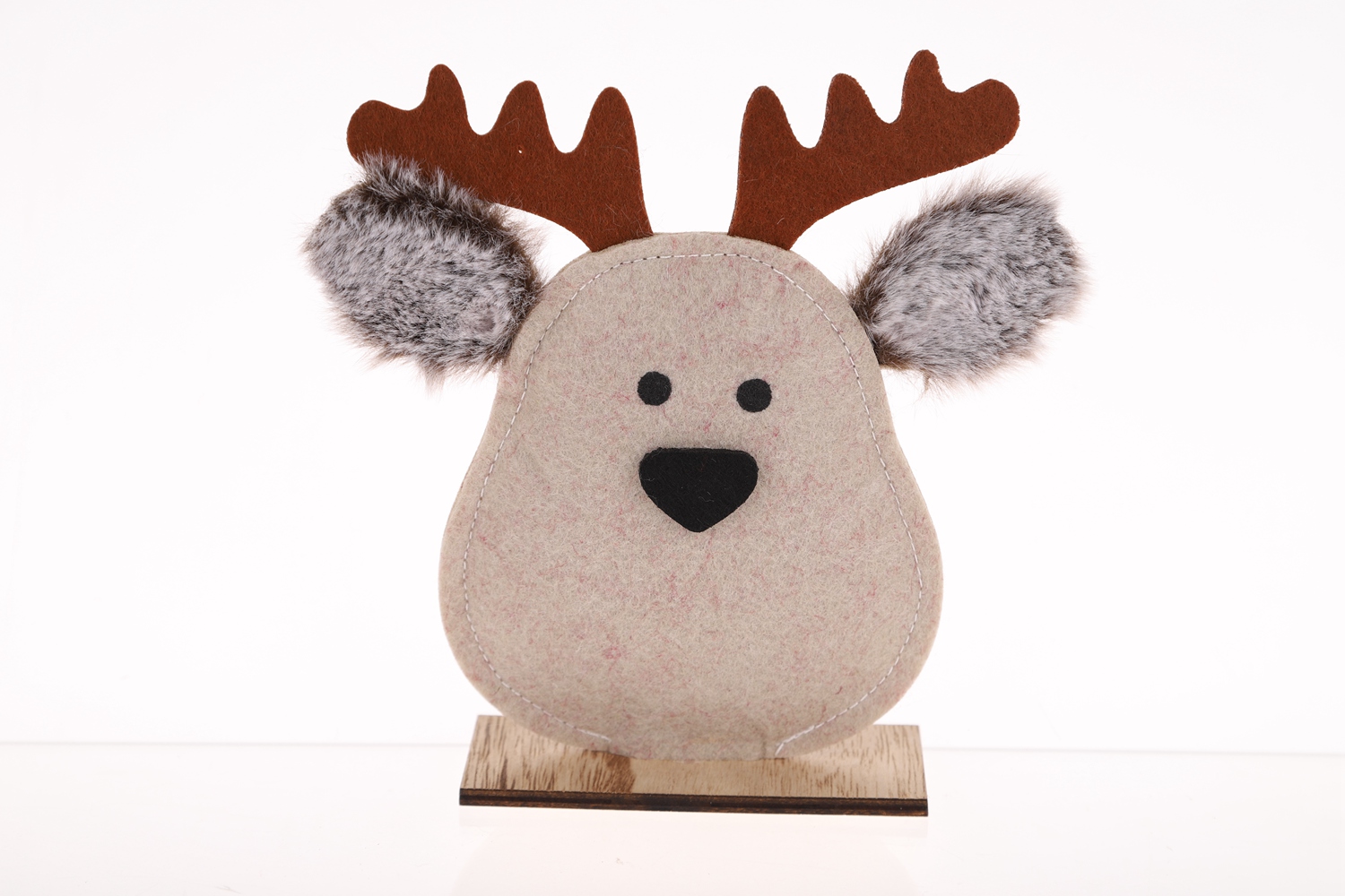 Großhandel Weihnachten Desktop Dekoration Winter Festliche Handwerk Filz Elch Ornament 8