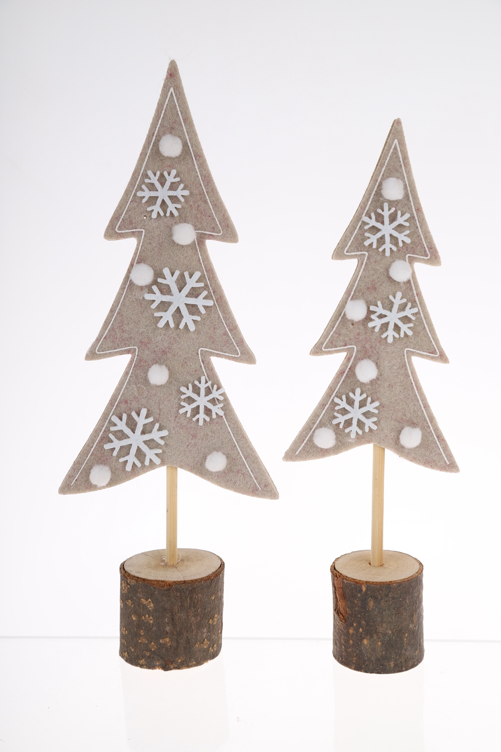 Adorno navideño de escritorio al por mayor, artesanía festiva de invierno, adorno de árbol de Navidad de fieltro 3