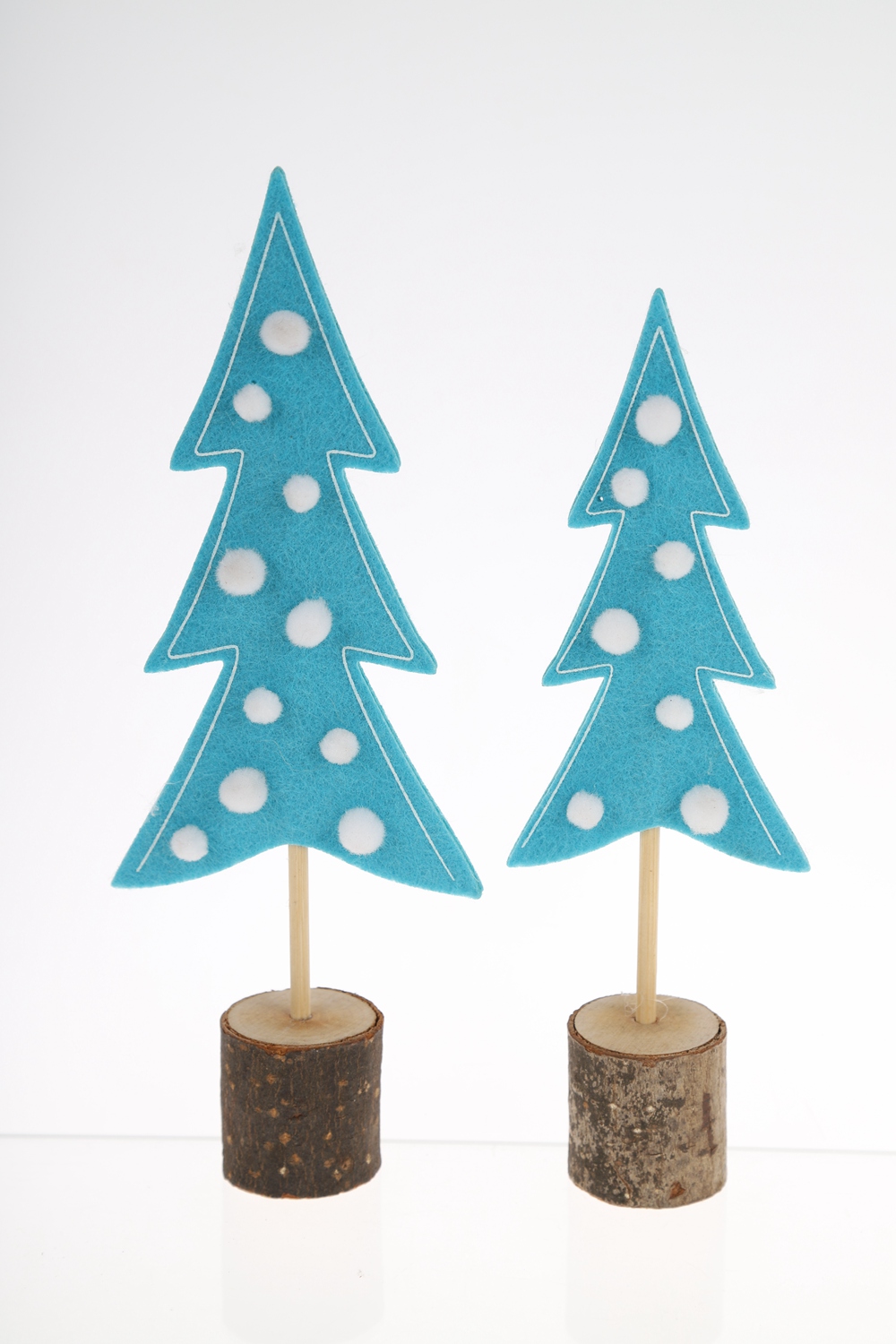 Adorno navideño de escritorio al por mayor, artesanía festiva de invierno, adorno de árbol de Navidad de fieltro 2