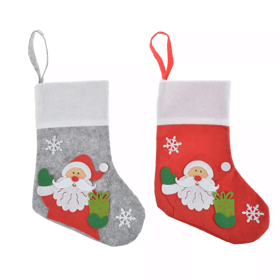 Decoración navideña al por mayor para chimenea, colgante de pared de invierno, de fieltro, para Navidad. 6
