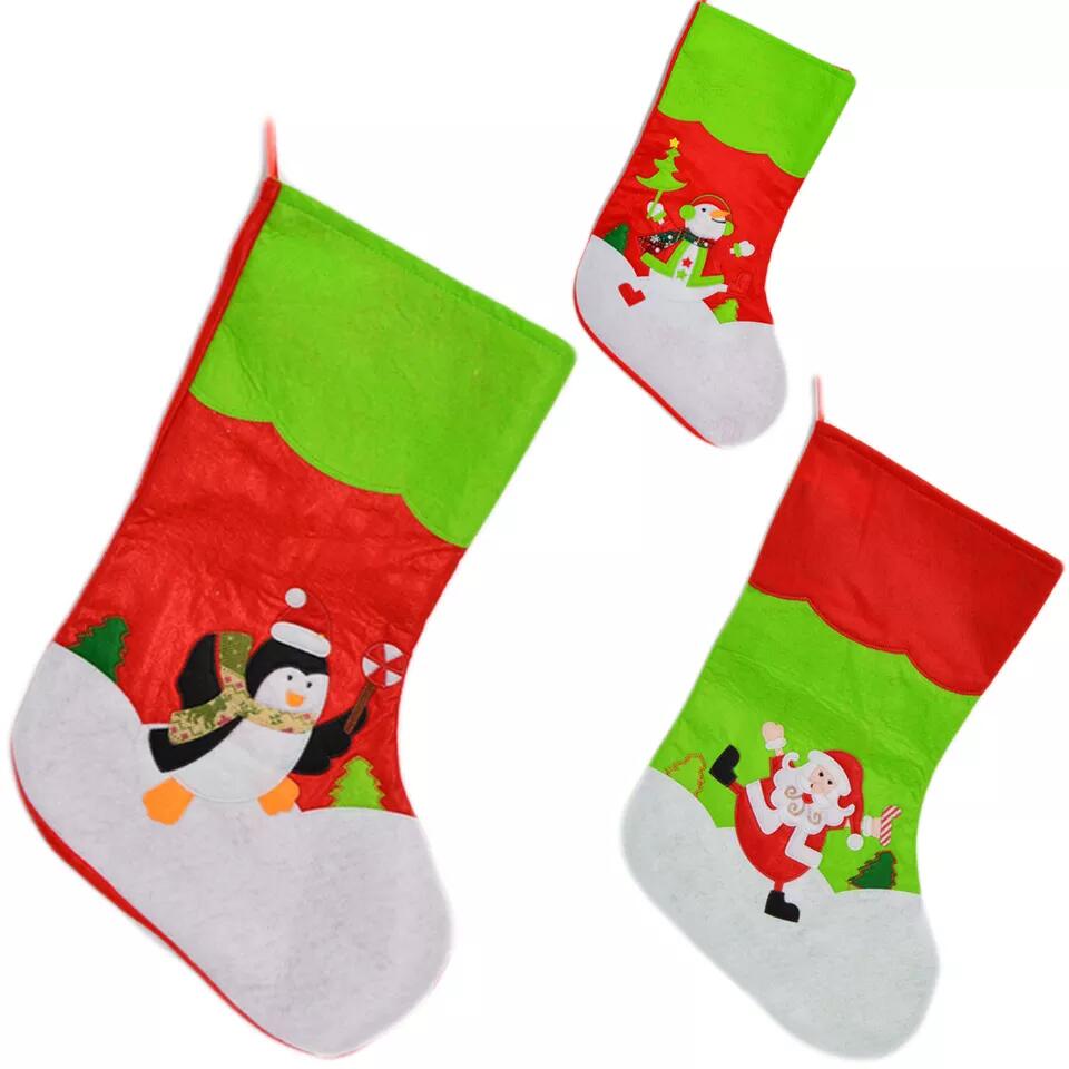 Benutzerdefinierte Farbe Winter Party Wandbehang Weihnachtsstrumpf hängen Weihnachten Kamin Anhänger 2