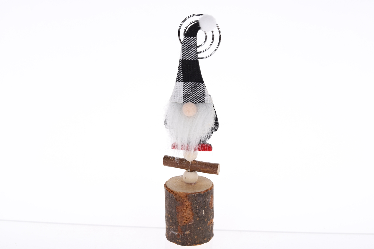 Großhandel Weihnachtshandwerk Metall Kartenhalter Kreativer Gnome Fotohalter 2