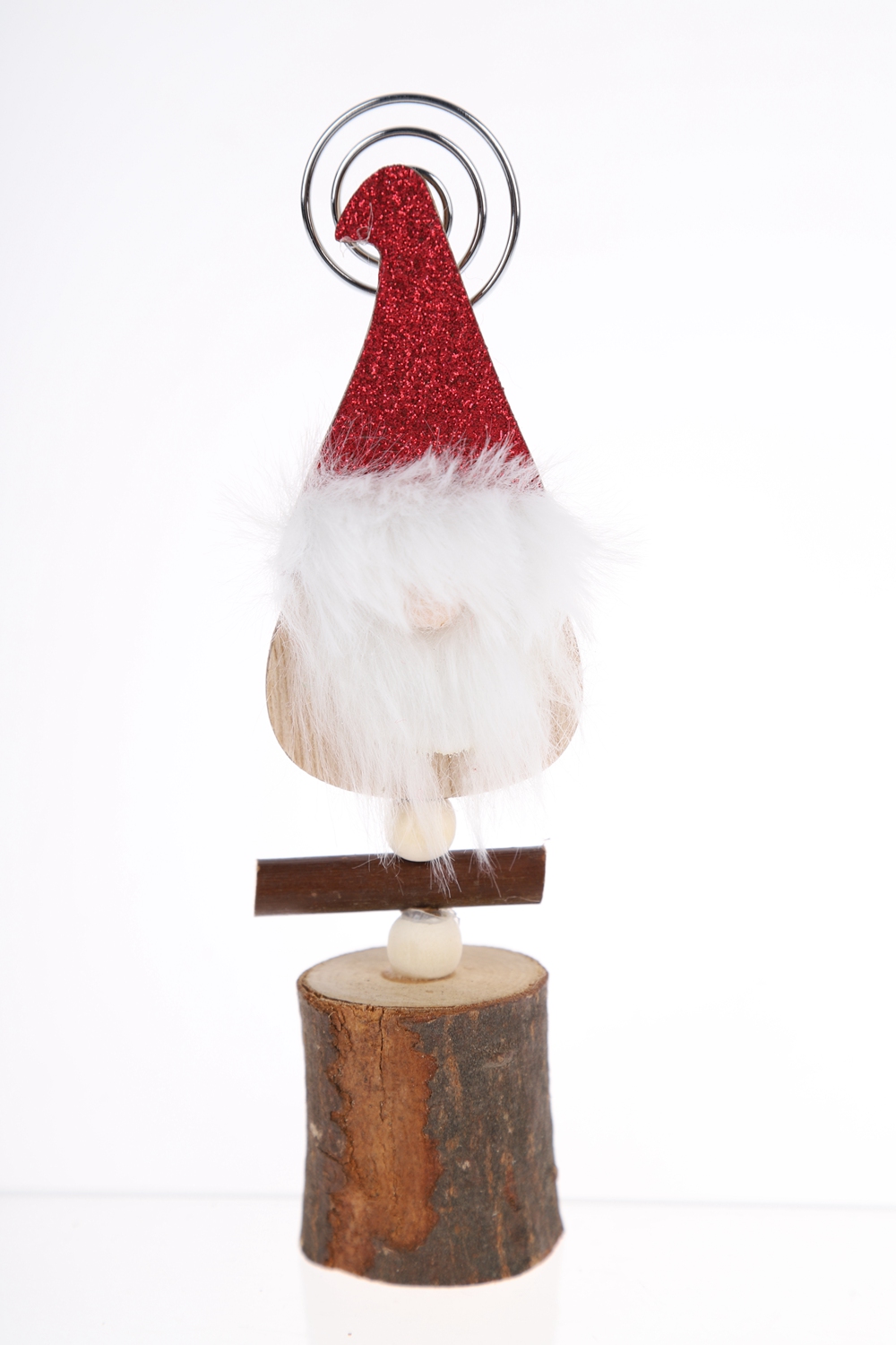 Großhandel Weihnachtshandwerk Metall Kartenhalter Kreativer Gnome Fotohalter 4