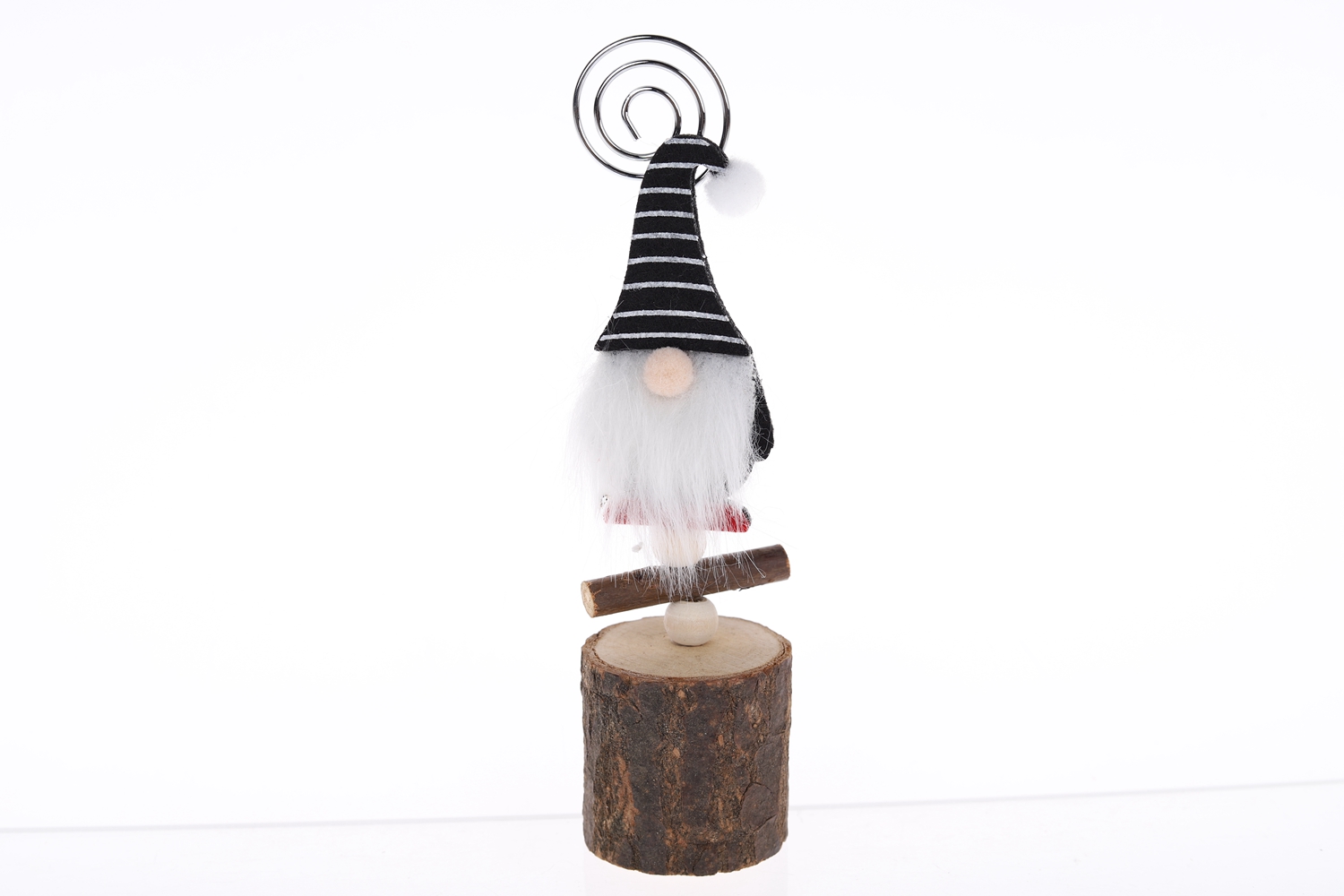 Großhandel Weihnachtshandwerk Metall Kartenhalter Kreativer Gnome Fotohalter 6