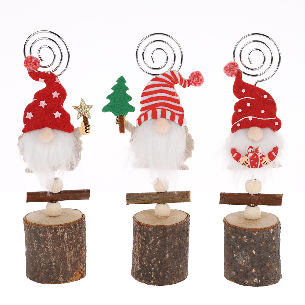 2023 holz Gnomes Santa Weihnachten Geschenk Set Tabletop Decor Weihnachten Dekorationen Lieferungen 2