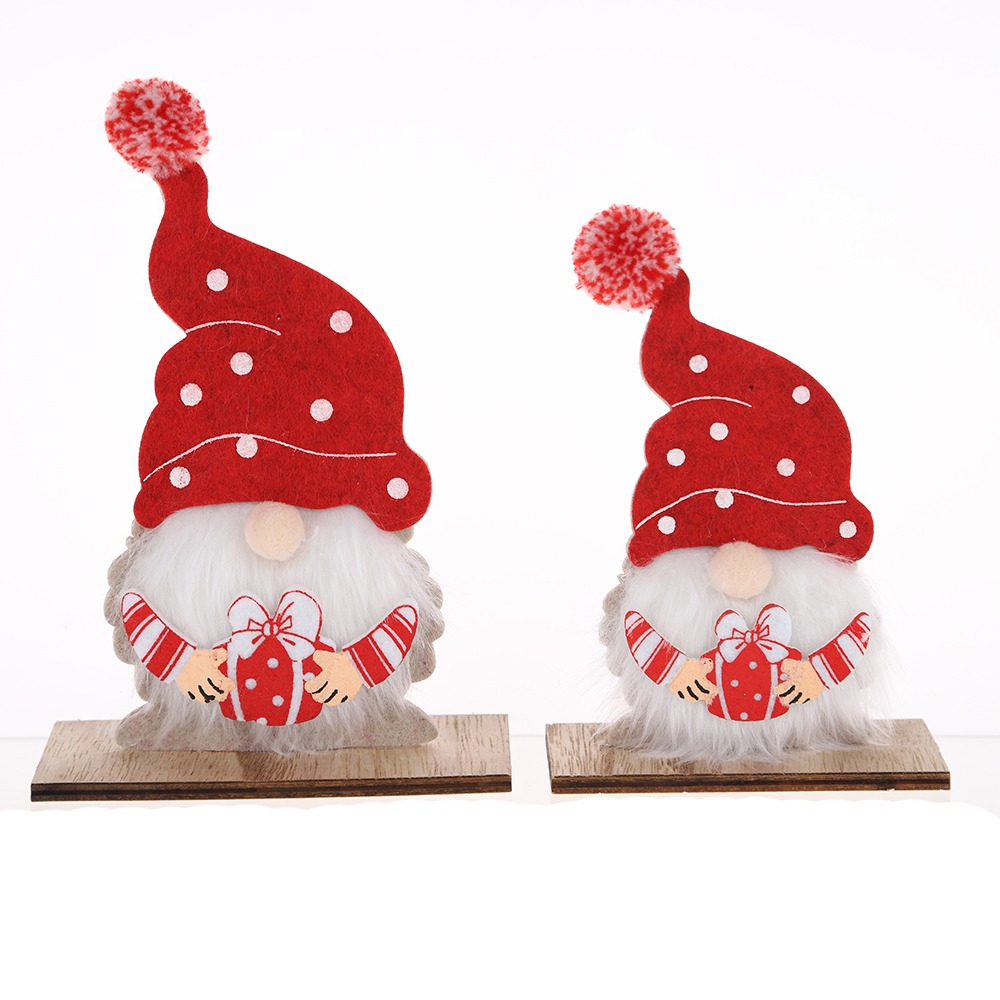 2023 holz Gnomes Santa Weihnachten Geschenk Set Tabletop Decor Weihnachten Dekorationen Lieferungen 4