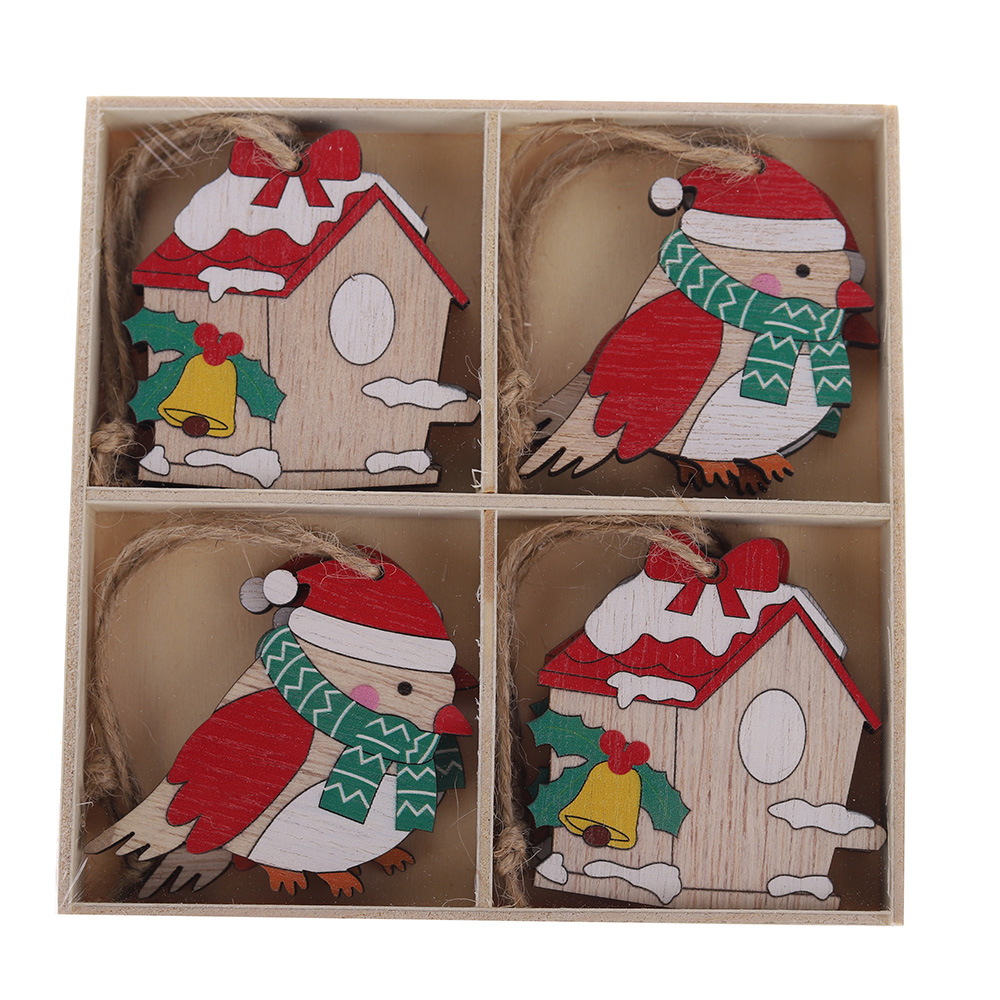 Weihnachtsbaumschmuck-Set aus Holz OEM mit gutem Preis-Tangchen 1