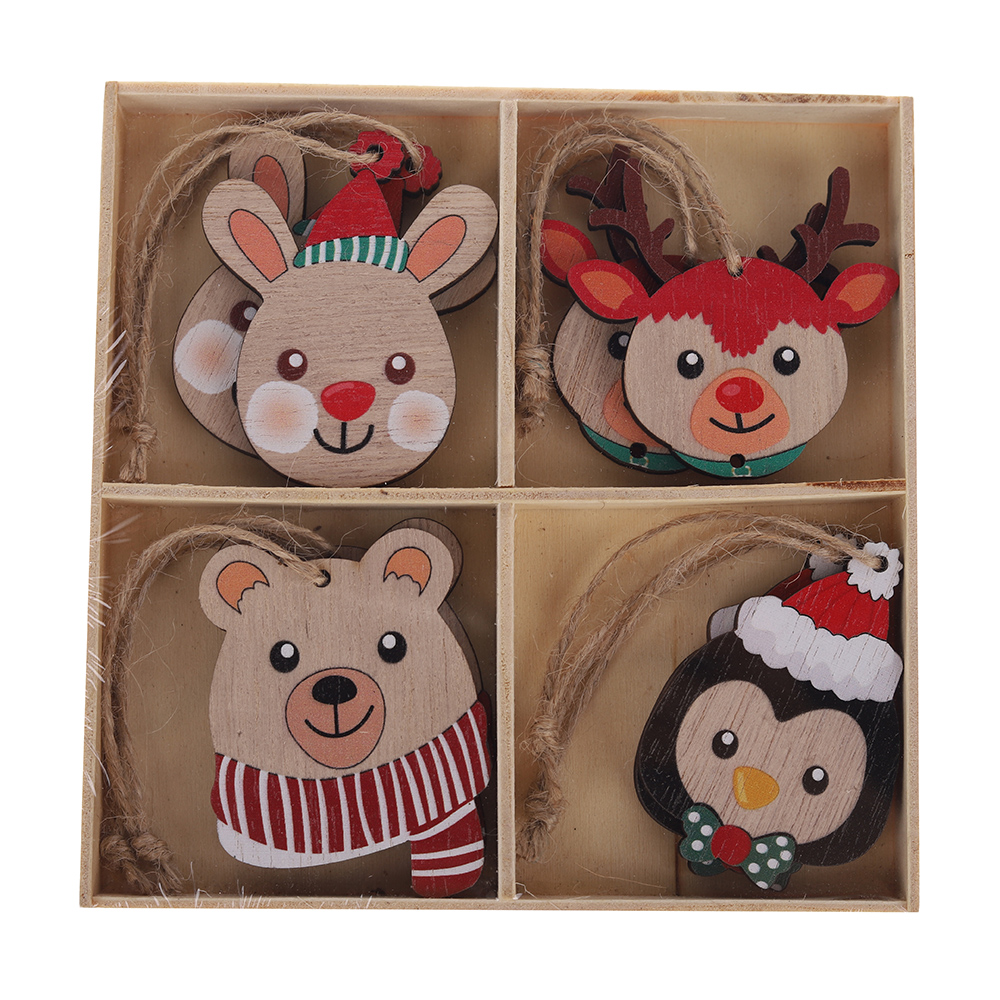 Weihnachtsbaumschmuck-Set aus Holz OEM mit gutem Preis-Tangchen 3