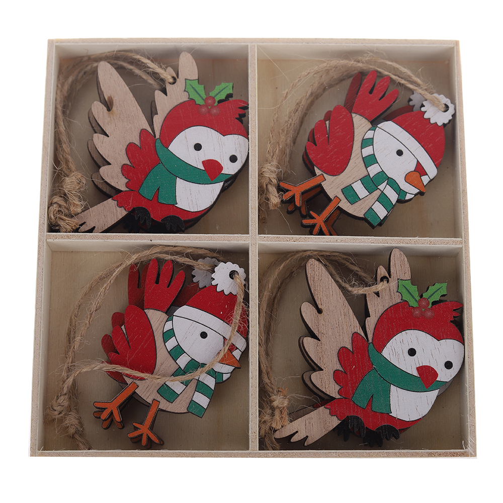 Weihnachtsbaumschmuck-Set aus Holz OEM mit gutem Preis-Tangchen 5