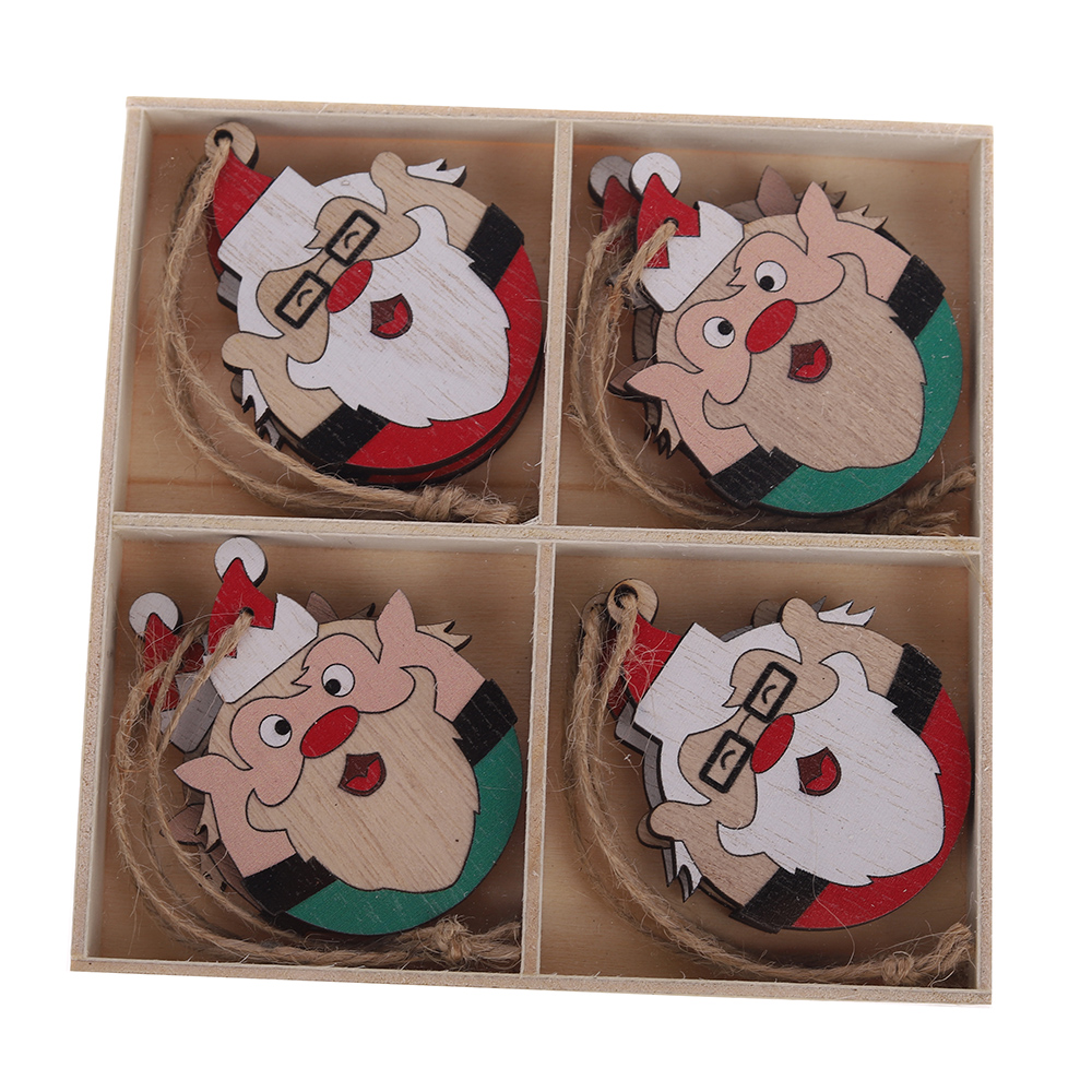 Weihnachtsbaumschmuck-Set aus Holz OEM mit gutem Preis-Tangchen 4