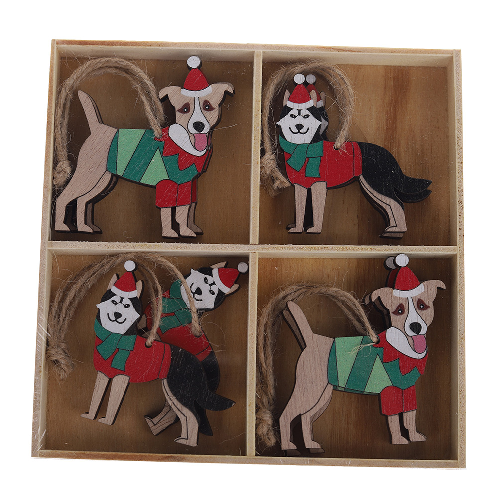 Fabrik Preis 4 PCS/SET Weihnachtsbaum Anhänger Großhandel-Tangchen 3