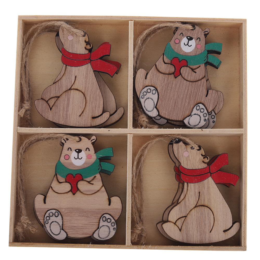 Fabrik Preis 4 PCS/SET Weihnachtsbaum Anhänger Großhandel-Tangchen 6