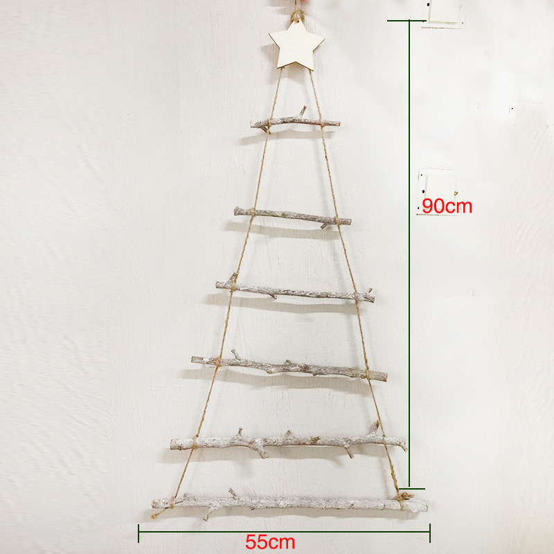 DIY Natürliche Braun Matt Holz Baum Stern Topper Holz Dekoration Weihnachten Baum Wand Dekor 5