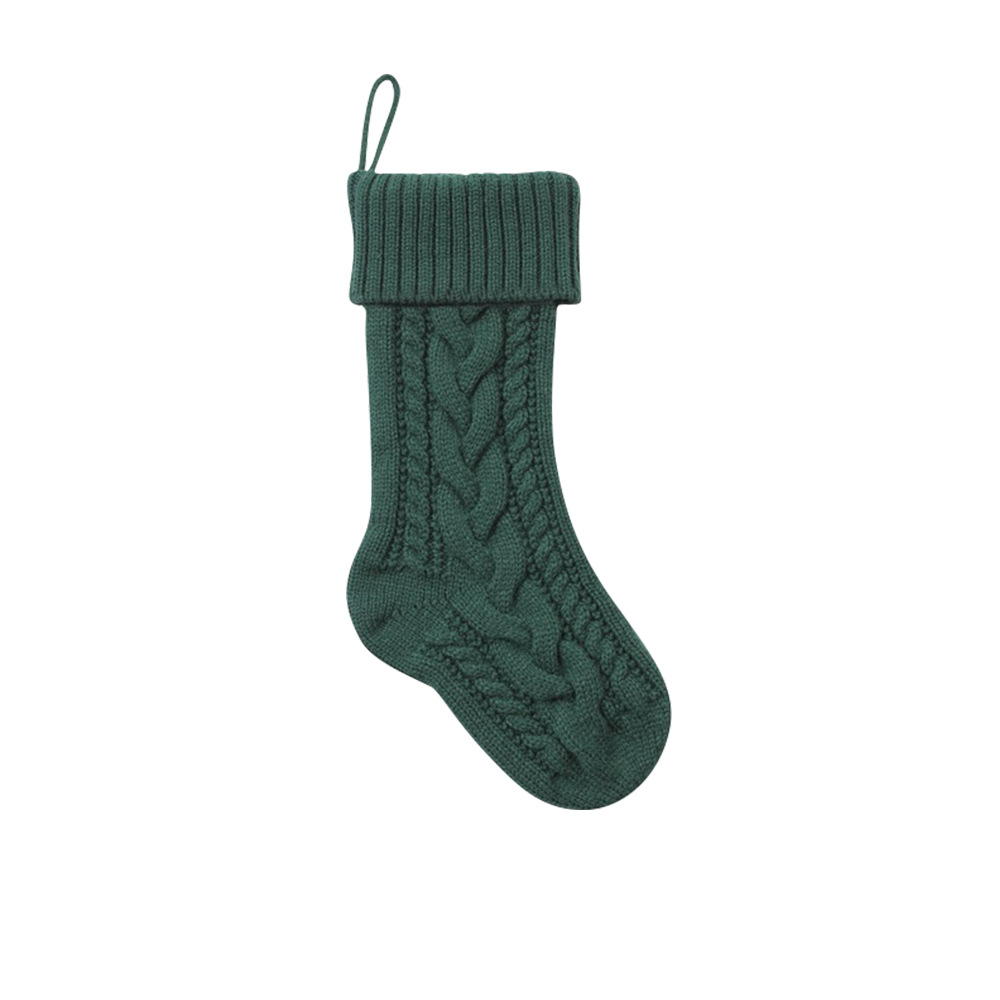 Große, klassische, personalisierte Weihnachtsstrümpfe für Familienfeiern, gestrickt, zum Aufhängen, Dekoration 2