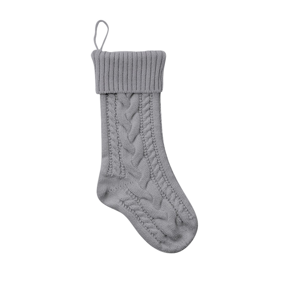 Große, klassische, personalisierte Weihnachtsstrümpfe für Familienfeiern, gestrickt, zum Aufhängen, Dekoration 5