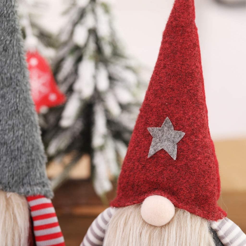 Handgemachter schwedischer Tomte-Gnom aus Plüsch, entzückender Weihnachtswichtel, Elfenpuppe, Zwerge, Weihnachtsdekoration 5