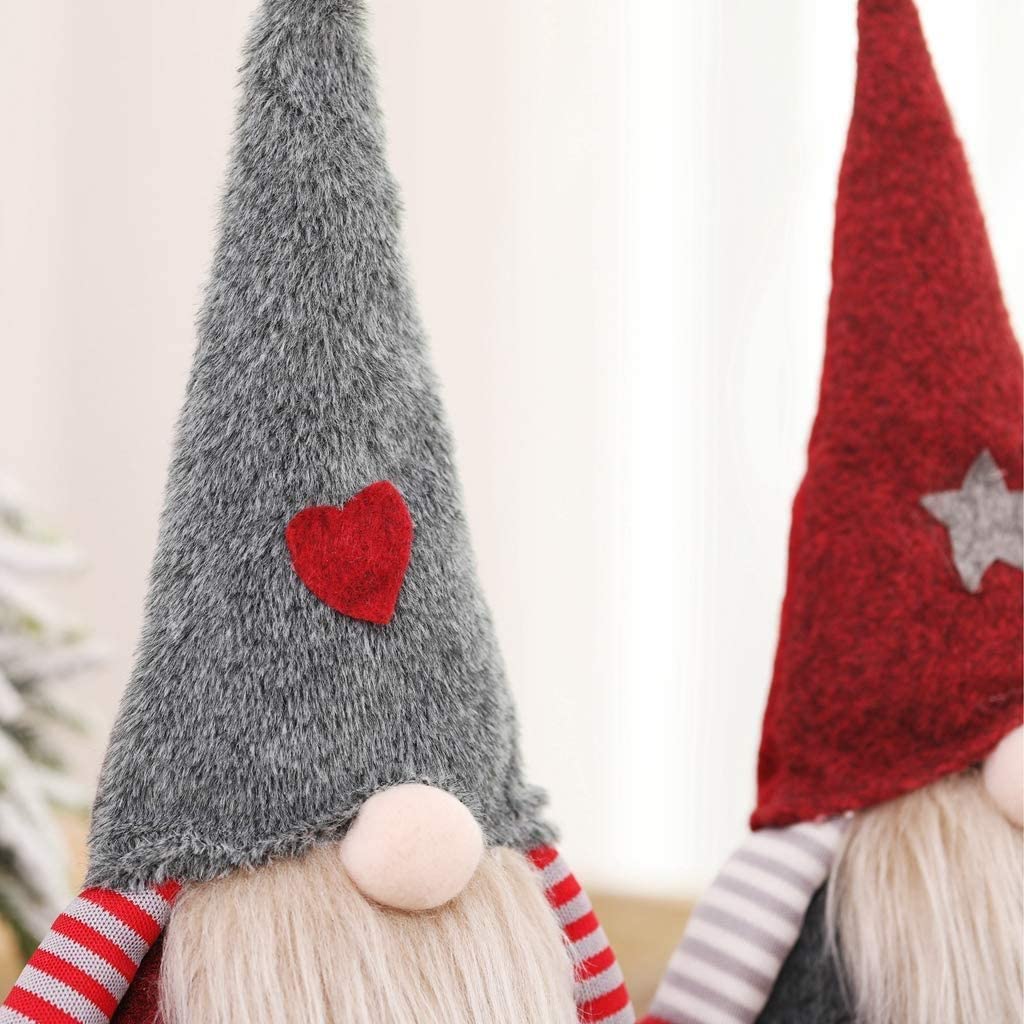 Handgemachter schwedischer Tomte-Gnom aus Plüsch, entzückender Weihnachtswichtel, Elfenpuppe, Zwerge, Weihnachtsdekoration 4
