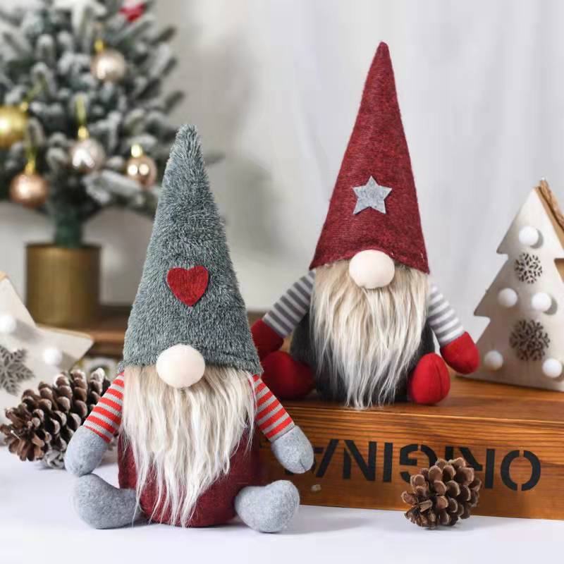 Handgemachter schwedischer Tomte-Gnom aus Plüsch, entzückender Weihnachtswichtel, Elfenpuppe, Zwerge, Weihnachtsdekoration 6