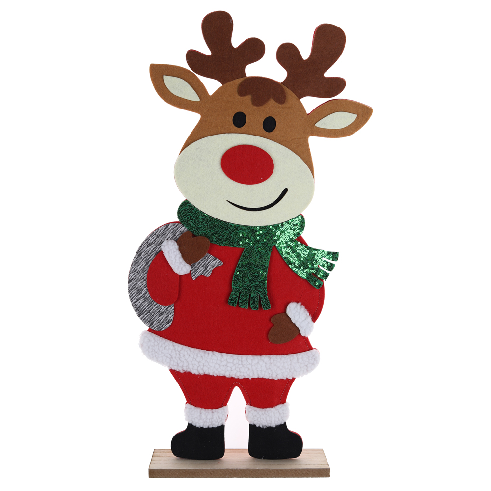 Stehende Tischdekoration Rentier Weihnachten Indoor Rustikales Hirsch Schreibtisch Dekor 2
