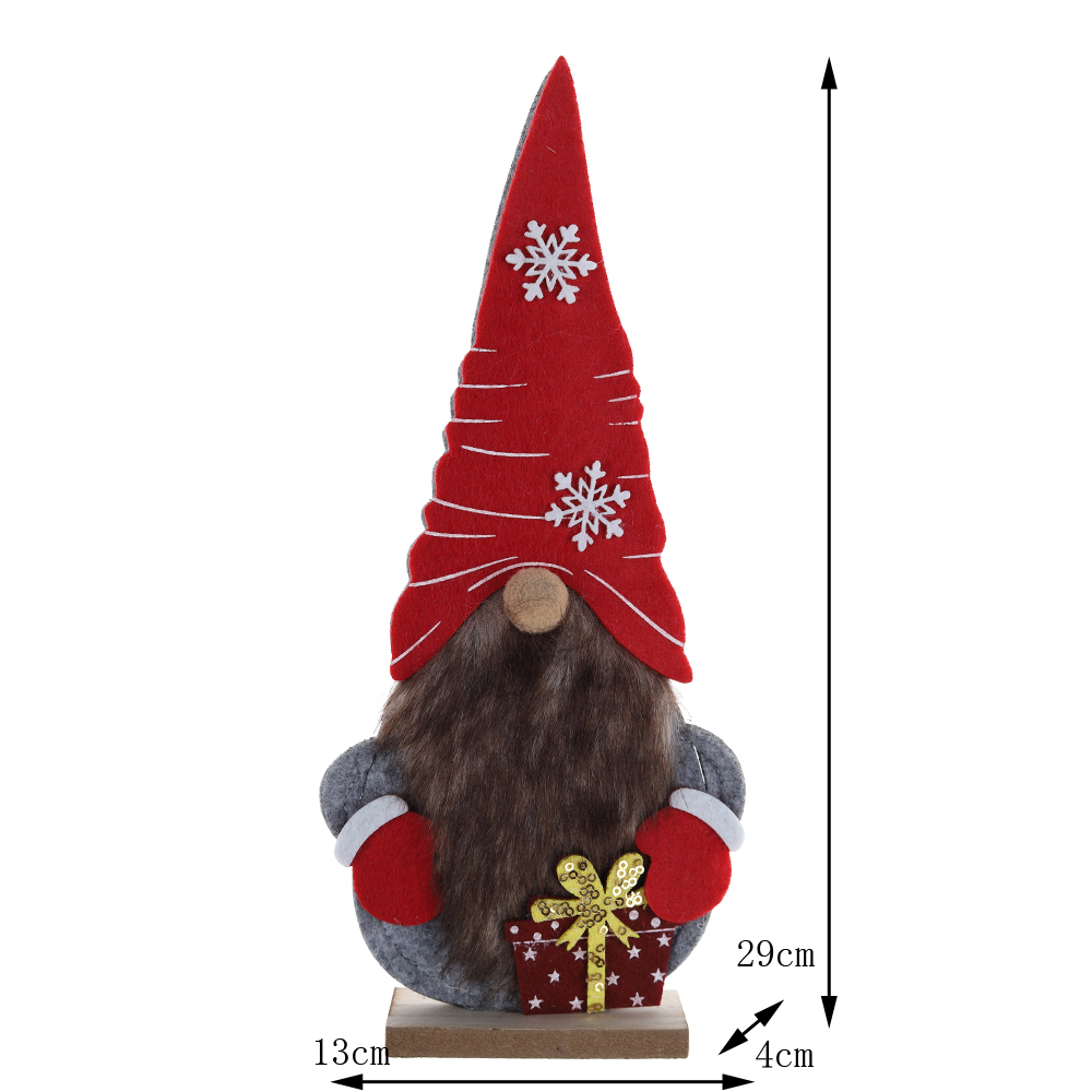 Fabrikpreis Weihnachten Holz Gnome Dekoration Großhandel-Tangchen 5