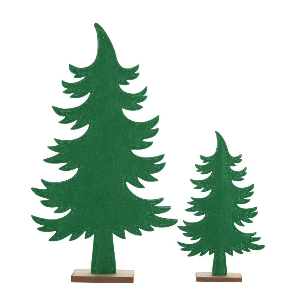 Wholesale DIY Felt Christmas Tree Set Kids Christmas Home Room Tabletop Tree Ornaments 1