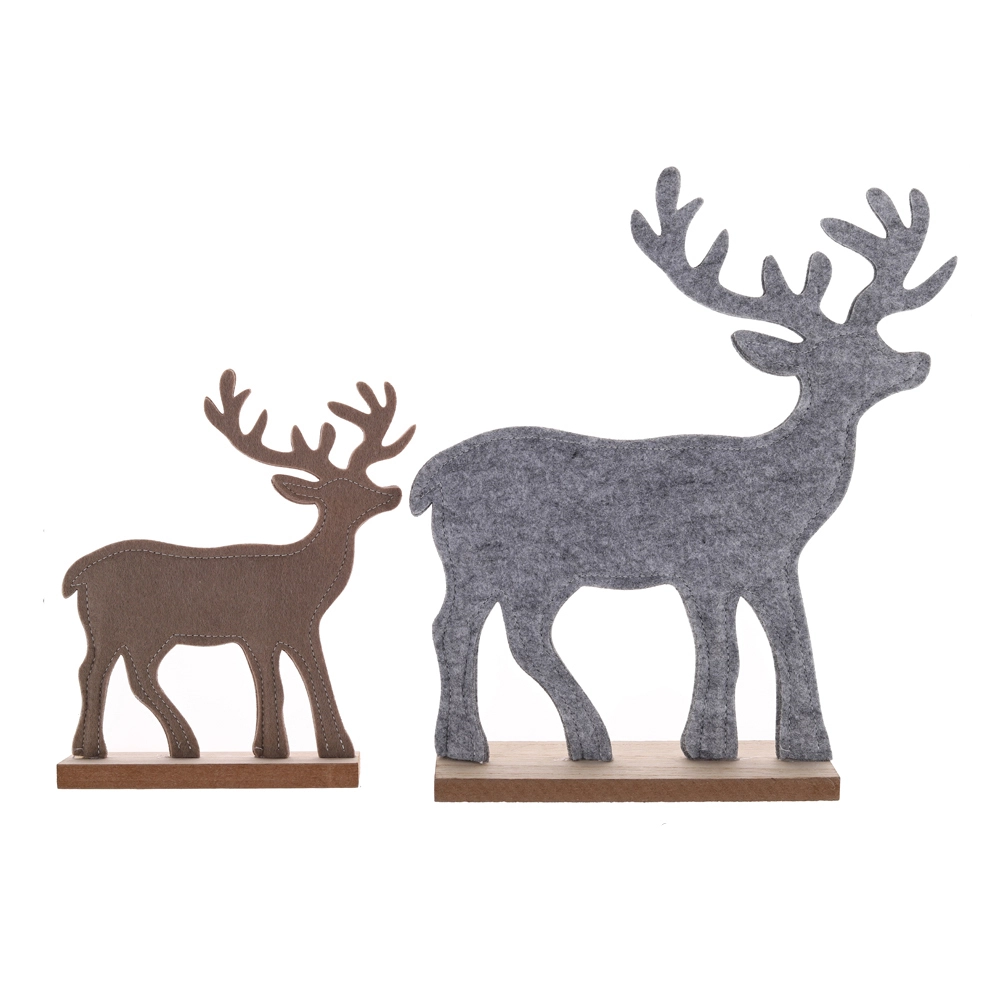 Christmas Handmade Reindeer Decoration Table Decorations Felt Deer Xmas Holiday Party Decoration 1