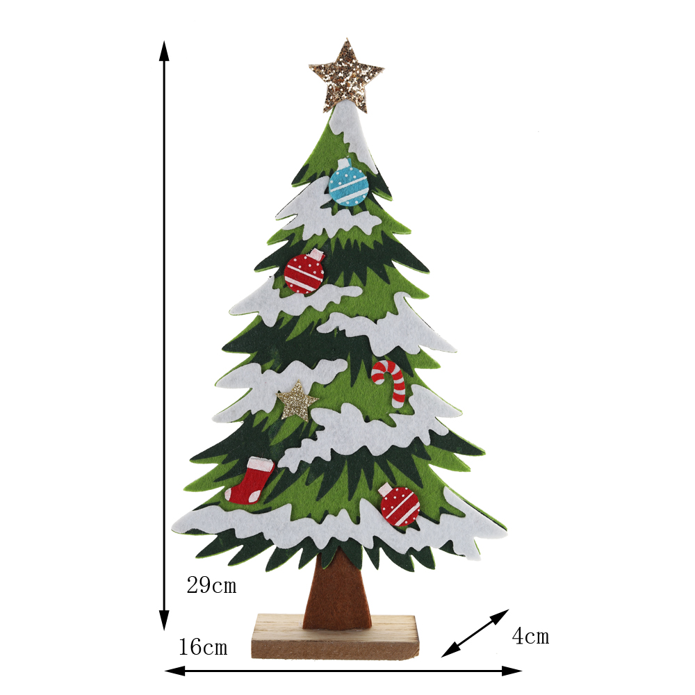 Mini árbol de Navidad artificial, decoración navideña para el hogar, pino, regalo para niños, árboles de Navidad de mesa 3