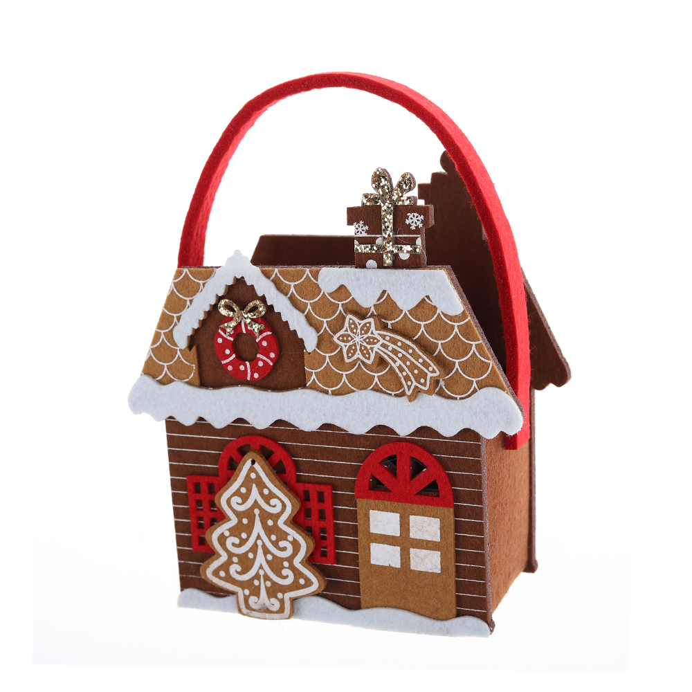 Bolsas de fieltro para dulces con forma de casa navideña OEM a la venta - Tangchen 2