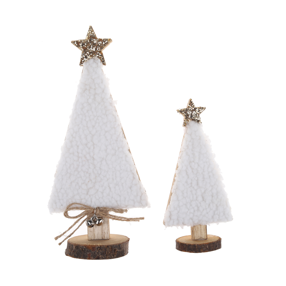 Bestpreis Weihnachten holz baum Tisch dekorationen Lieferant-Tangchen 4