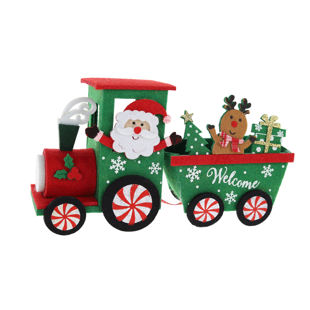 Weihnachtsfilz-Chuck-Dekorationen Schlitten Tischdekoration OEM mit gutem Preis-Tangchen 1