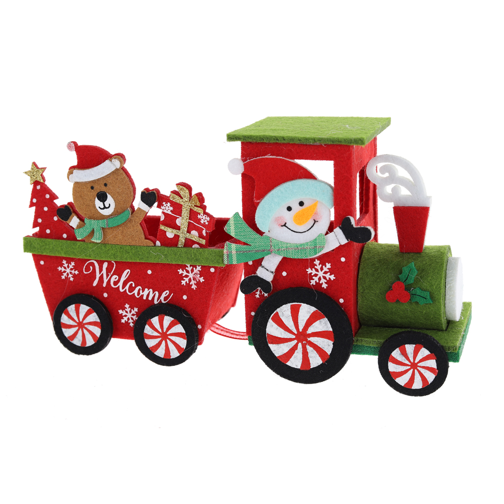 Weihnachtsfilz-Chuck-Dekorationen Schlitten Tischdekoration OEM mit gutem Preis-Tangchen 3