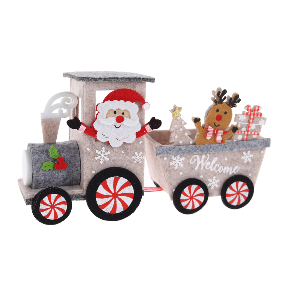 Weihnachtsfilz-Chuck-Dekorationen Schlitten Tischdekoration OEM mit gutem Preis-Tangchen 2