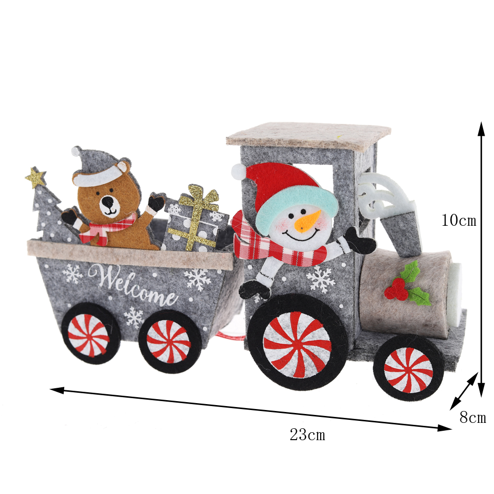 Weihnachtsfilz-Chuck-Dekorationen Schlitten Tischdekoration OEM mit gutem Preis-Tangchen 6