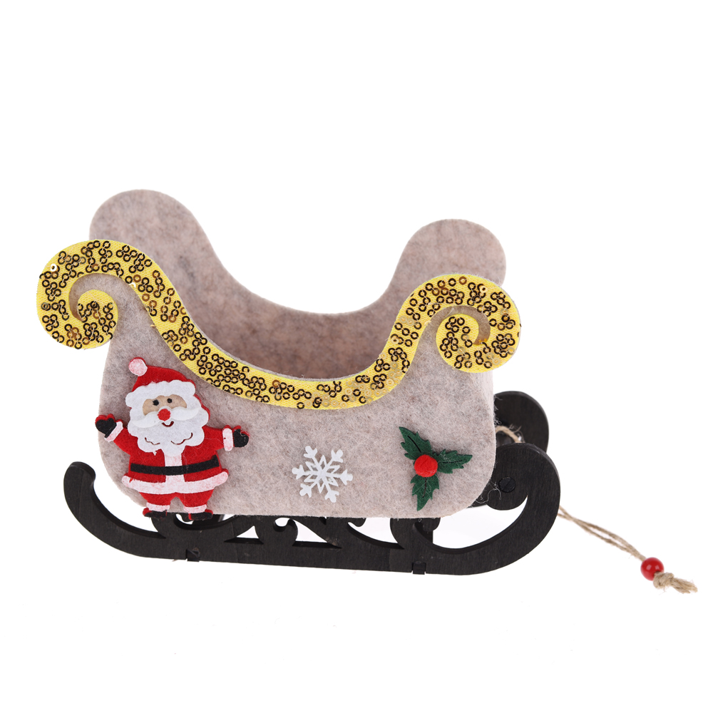 Weihnachtsfilz-Chuck-Dekorationen Schlitten Tischdekoration OEM mit gutem Preis-Tangchen 7