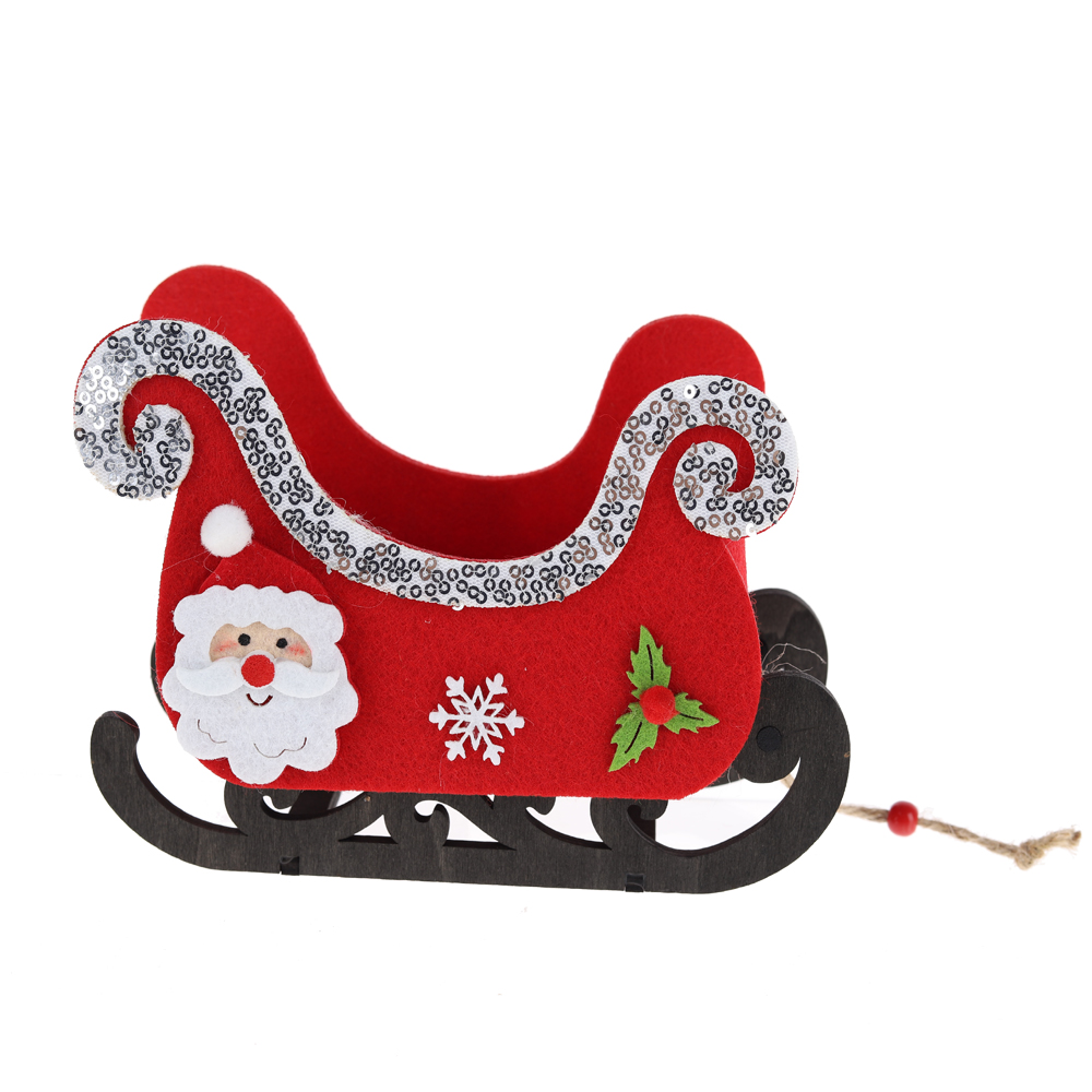 Weihnachtsfilz-Chuck-Dekorationen Schlitten Tischdekoration OEM mit gutem Preis-Tangchen 8