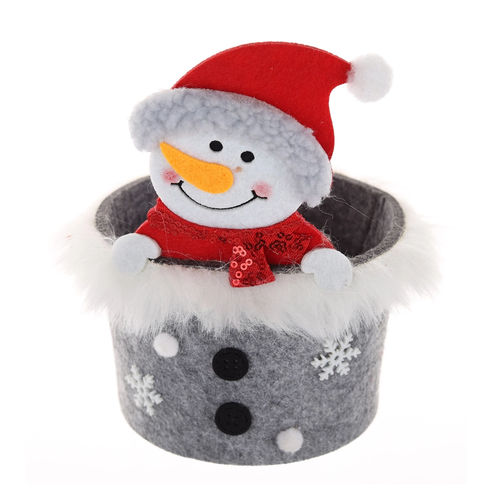 Fabrikpreis Weihnachten Schneemann Korb Geschenk Sack Party Dekorationen Lieferant-Tangchen 1