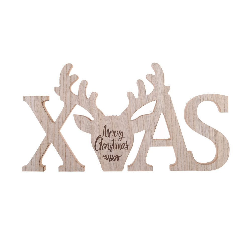 Adorno navideño de madera para mesa, diseño de reno, OEM, buen precio - Tangchen 3