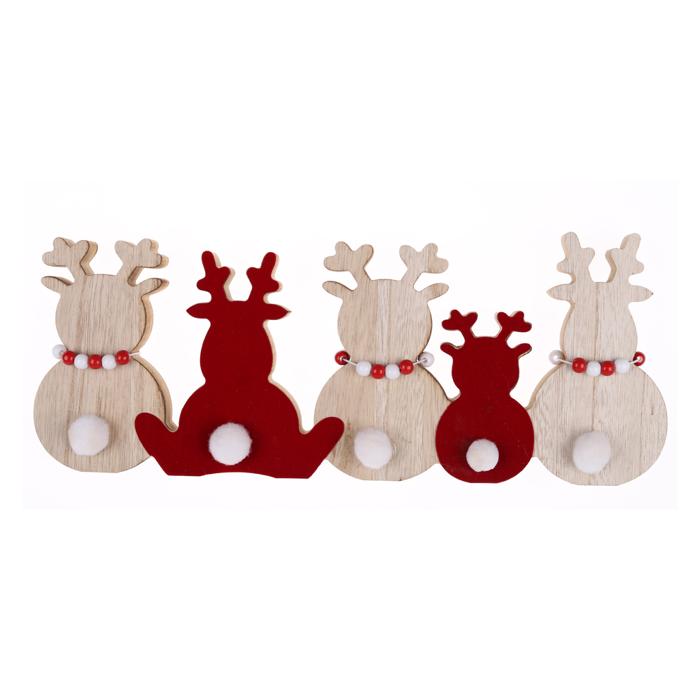 OEM Weihnachten Holz Rentier Tischdekoration Fabrikpreis-Tangchen 2